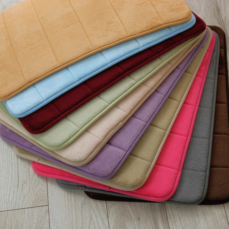 bathroomrug bathroom mat absorbent rug long hair memory cotton cover kitchen door floor tapis salle de bain | Дом и сад