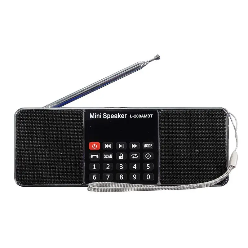 LEORY Многофункциональный беспроводной bluetooth lcd FM/AM радио стерео MP3 музыкальный плеер микро для SD USB двойной громкоговоритель
