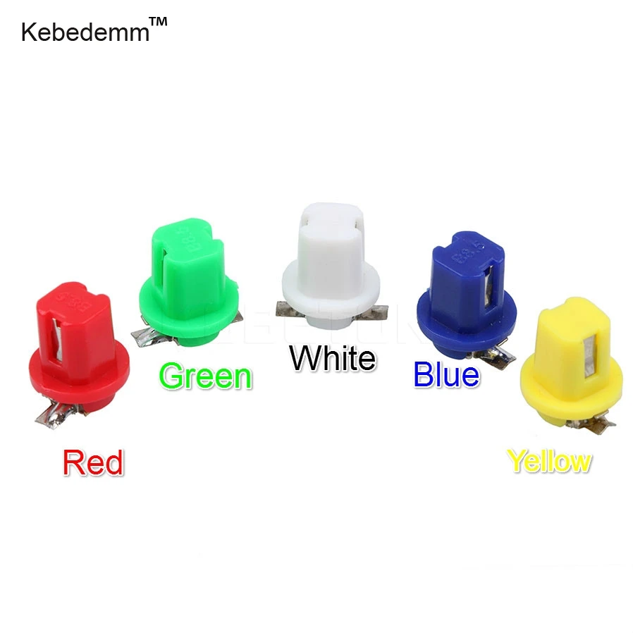 Kebedemm 10 шт. Поворотный замок стиль B8.5D светодиодный светильник 1 SMD T5 лампа