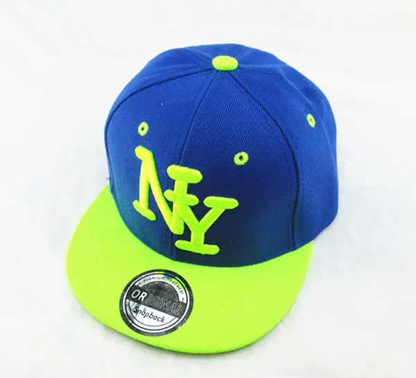 Новое поступление NY дети snapback мультфильм Вышивка хлопок Бейсбол Кепки Обувь для