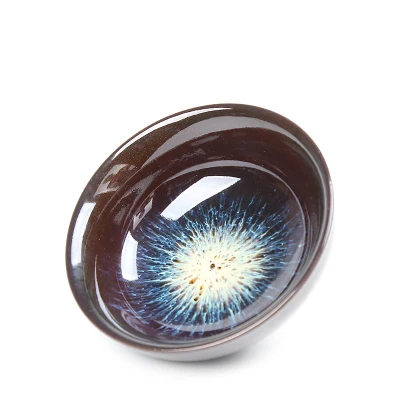 Китайский кунг фу керамический чайный набор для печи с золотой глазурью кролик