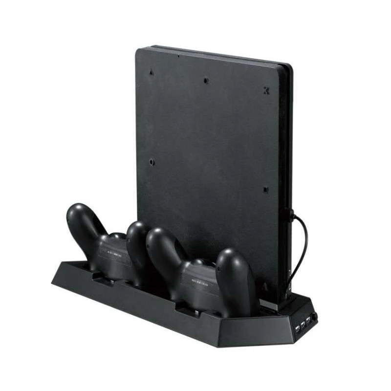 2 в 1 вертикальная подставка с охлаждающим вентилятором для PS4/PS4 Slim двумя