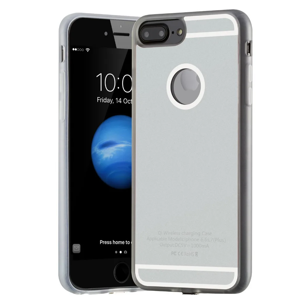 Qi Беспроводное зарядное устройство Pad Set приемник чехол для телефона iPhone 7 Plus