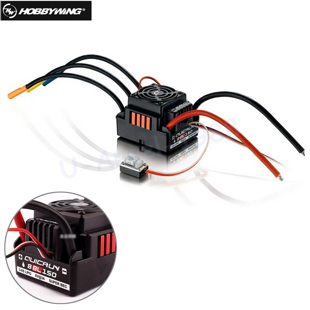 Hobbywing Quicrun 8BL150 бесщеточный водонепроницаемый Бесконтактный 150A ESC гусеничный Рок