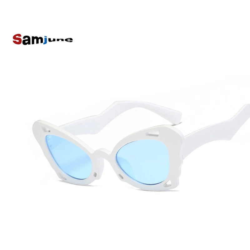 Женские винтажные солнцезащитные очки с кошачьим глазом Samjune черные и красные