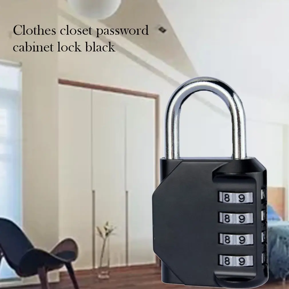 4 Digit Password Lock Gym School Locker Security Suitcase Luggage Coded Cupboard Cabinet Padlock Drop Shipping | Обустройство дома