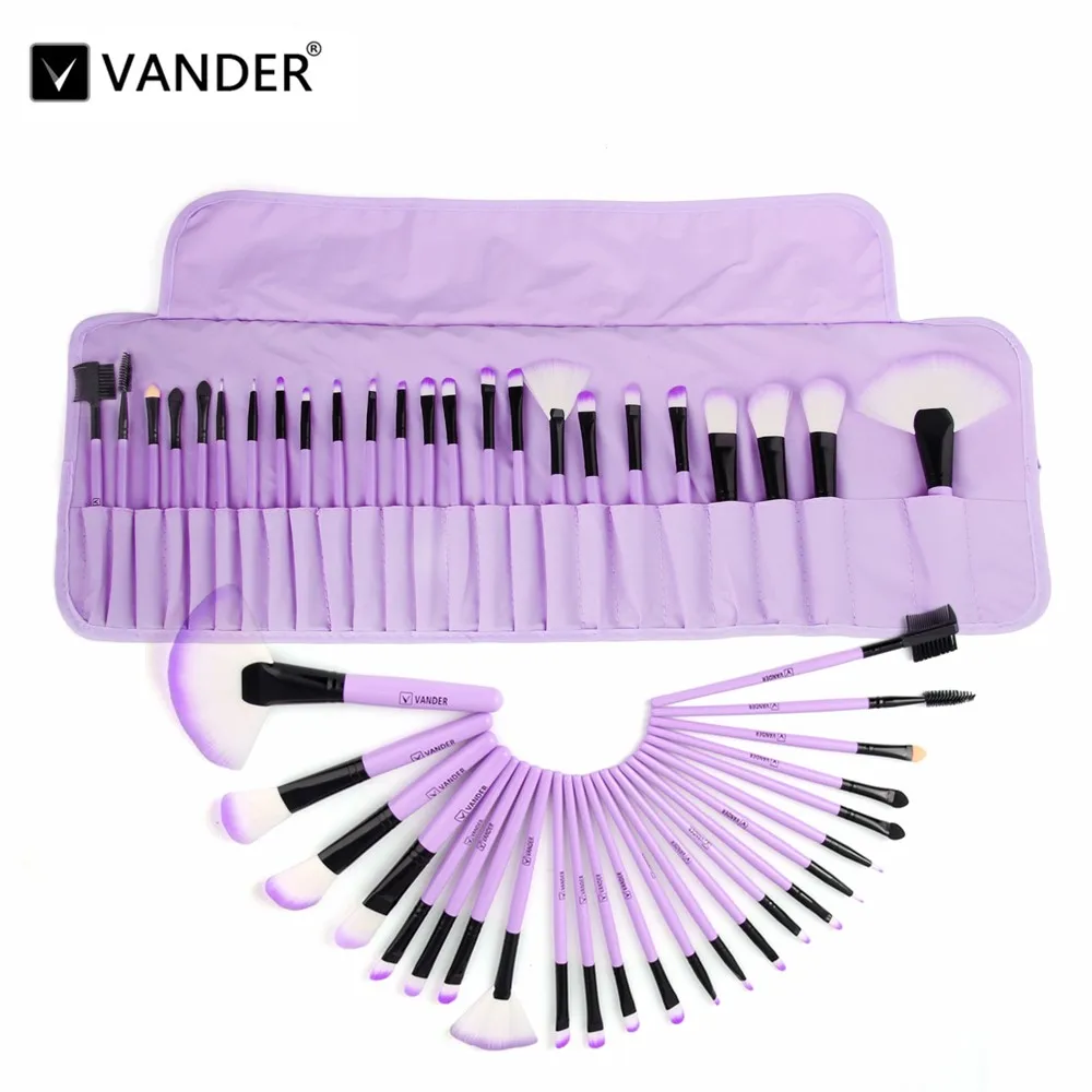 Набор кистей для макияжа Vander 24 шт. теней век пудры основы румяна косметический