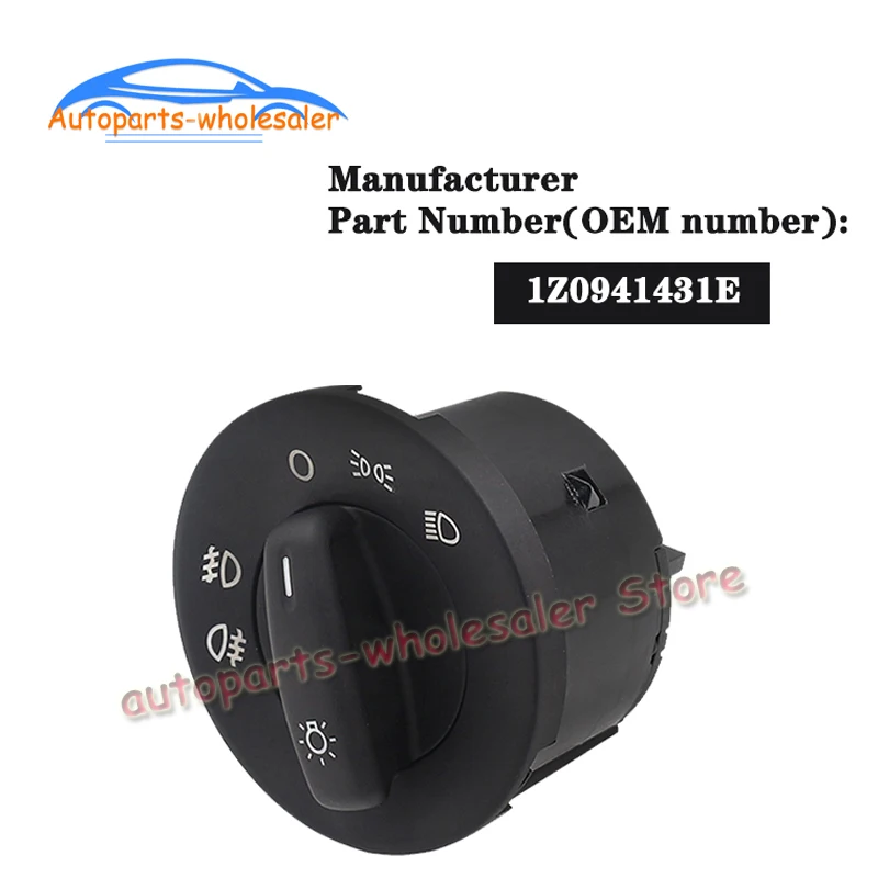 Переключатель управления противотуманной фарой 1Z0941431E 1Z0941431 для Skoda Octavia II 1Z0941431C 1ZD