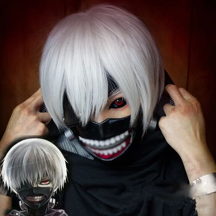 VEVEFHUANG Токийский Гуль Kaneki Ken маска Регулируемая Молния маски из искусственной кожи крутая маска Блиндер и парики аксессуары для Хэллоуина