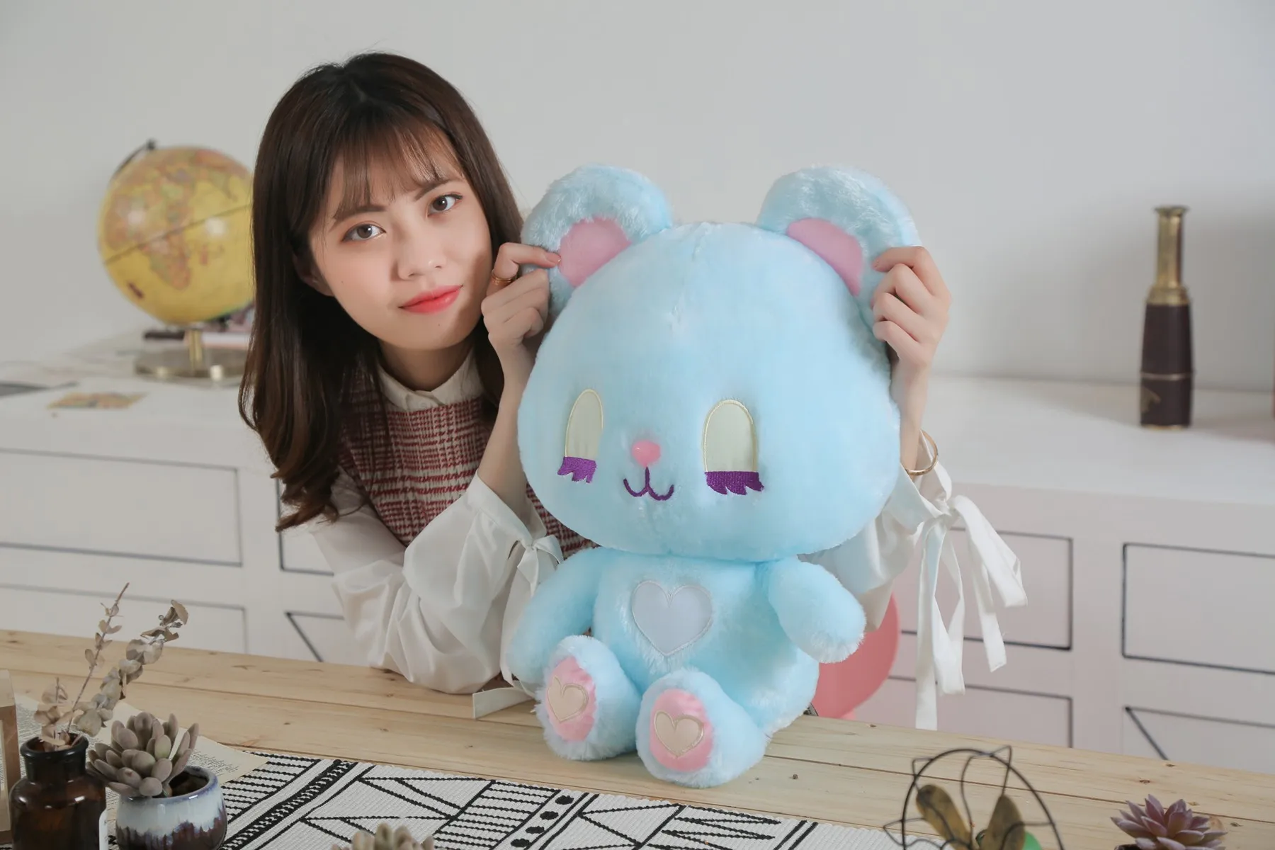 35*40 см милый кролик медведь Kawaii кукла животных мягкая плюшевая игрушка качество ребенок спящий подарок на день рождения девочка детское украшение