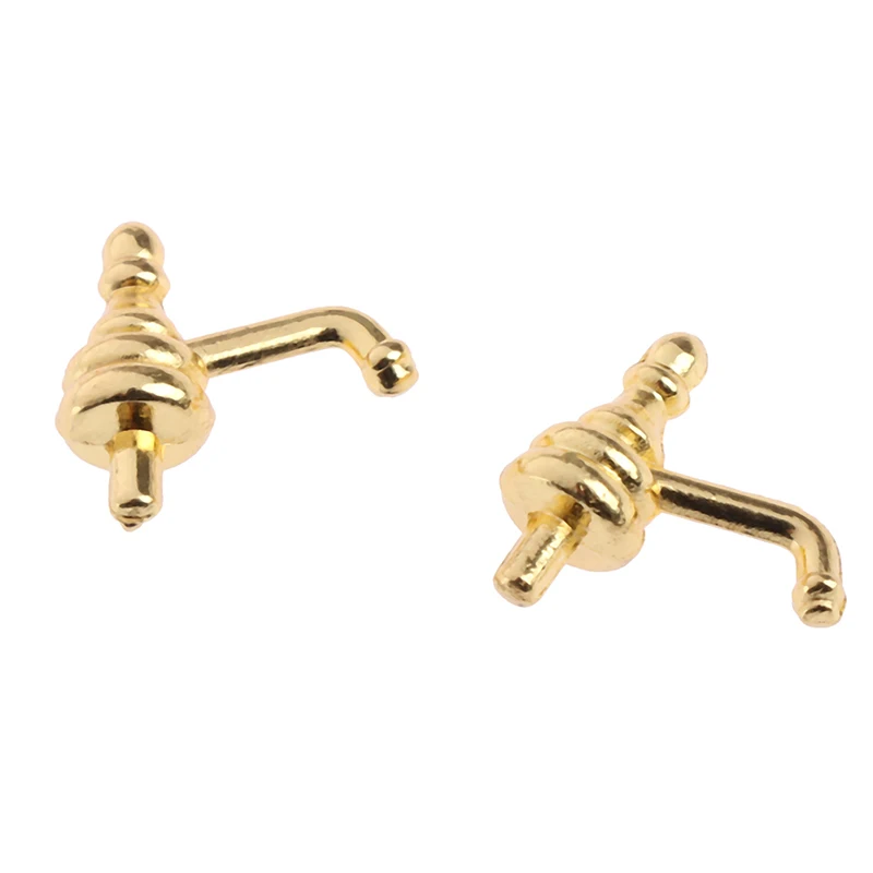 2 шт. металлический водопроводный кукольный домик Миниатюрный смеситель 1:12