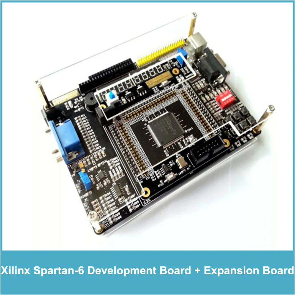 Макетная плата FPGA Xilinx Spartan 6 XC6SLX9 основная Spartan6 + периферийная Плата расширения