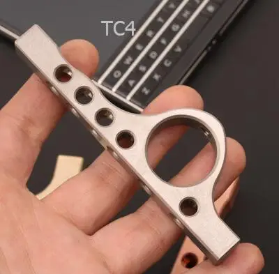 titanium alloy DIY ручные пальчиковые наконечники с EDC Производство Латунного/медного/титанового сплава - Цвет: titanium alloy