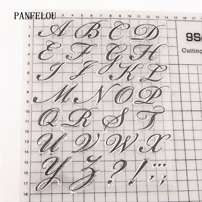 Прозрачный силиконовый штамп PANFELOU Note с надписью/печать сделай сам для