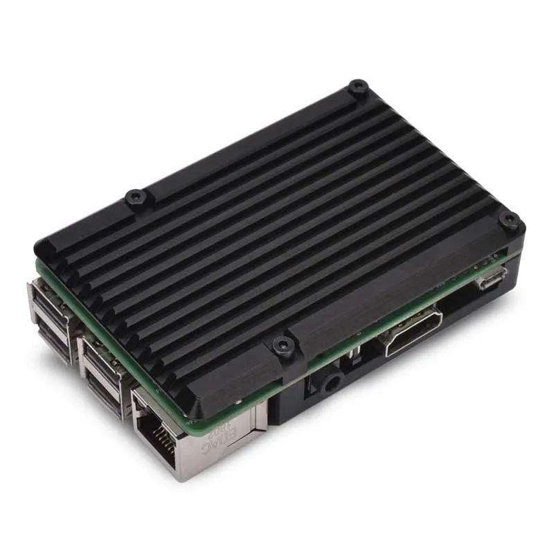 Dual Fans Raspberry Pi 4 Model B/3B+/3B Color Aluminum Metal Case with Super Two Cooling Fan +Heat Sinks for 4/3 | Компьютеры и офис