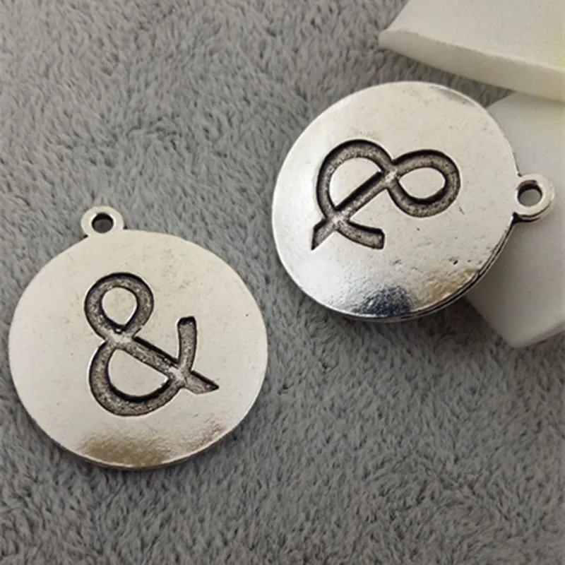 

20pcs/lot Cute & Charm pendant findings 24MM DIY Jewelry Accessories for bracelet handmade finding