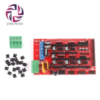 jiweiniao ramps 1 4 control board panel part 3d printers parts motherboard shield red black accessories with bag