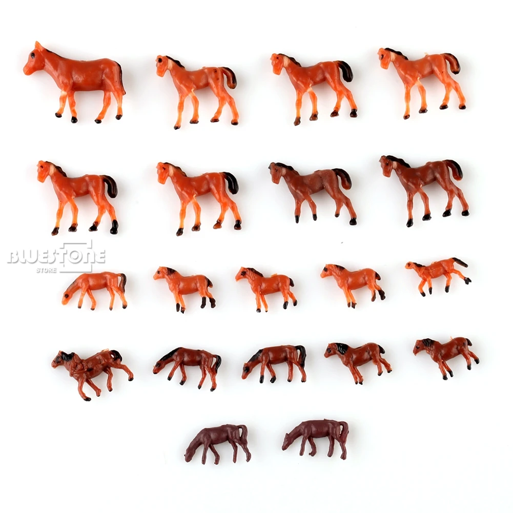 20 шт. 1:150 нарисованные Домашние животные лошади|n scale|scale nhorse scale |