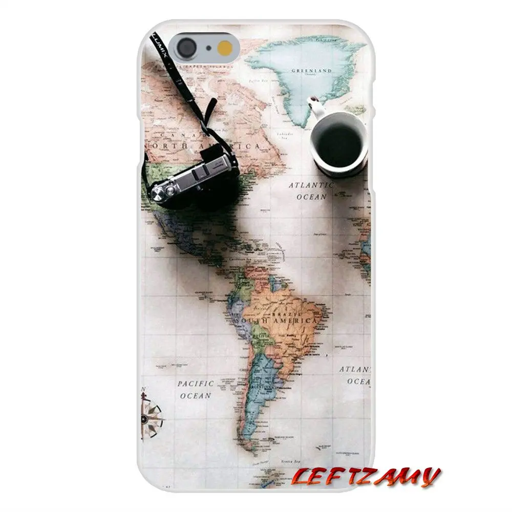 Классические чехлы для телефонов Xiaomi Redmi Note 6A MI8 Pro S2 A2 Lite Se MIx Max 2 3 F1 Oneplus 6T World Map Travel