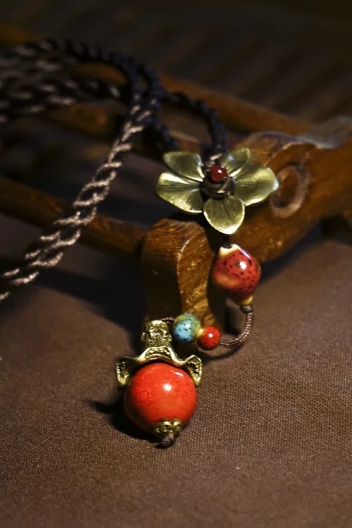 Модные китайские ювелирные изделия керамическое ожерелье новое винтажное
