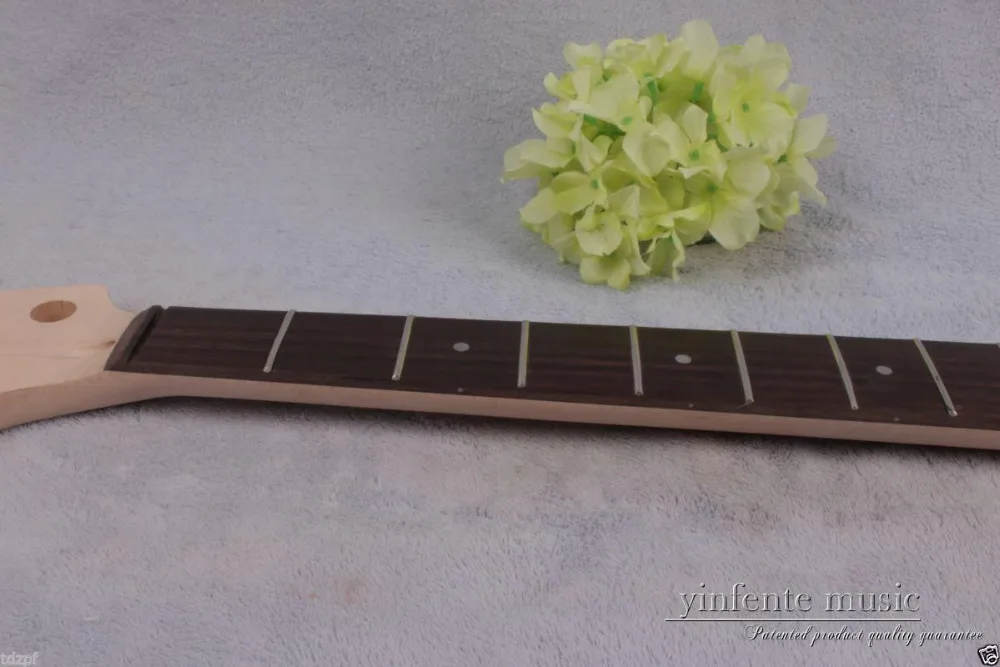 New electric guitar bass neck Replace maple 22 fret rose Fretboard left hand #846 | Спорт и развлечения