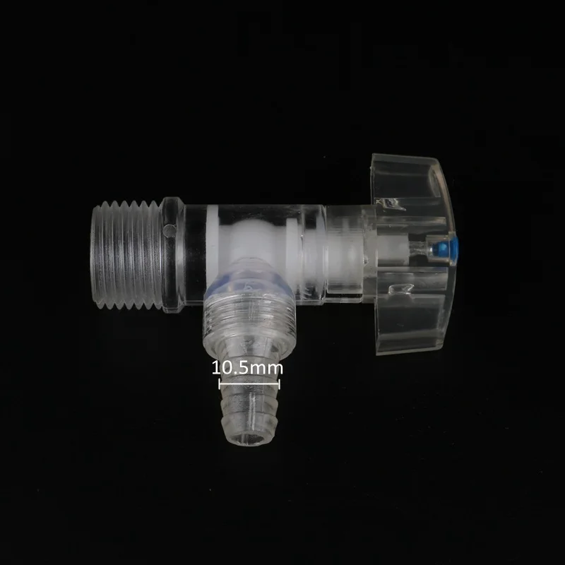 Кран для поликарбоната с резьбой 1/2 дюйма и мягким шлангом 10 мм|Соединители