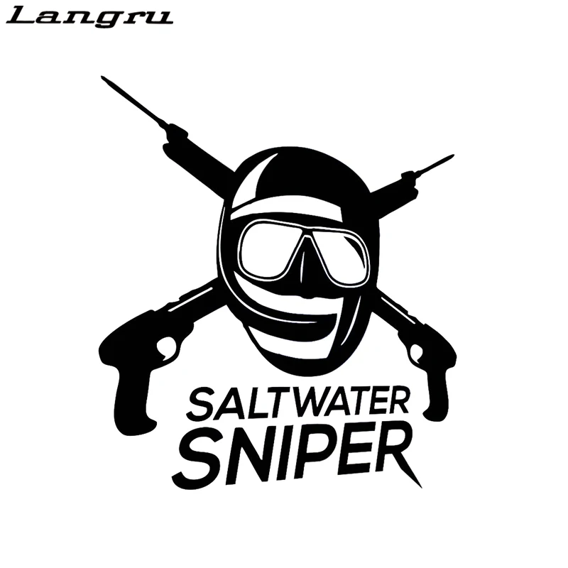 Langru виниловые наклейки для подводной охоты ловли рыбы морской воды снайпера