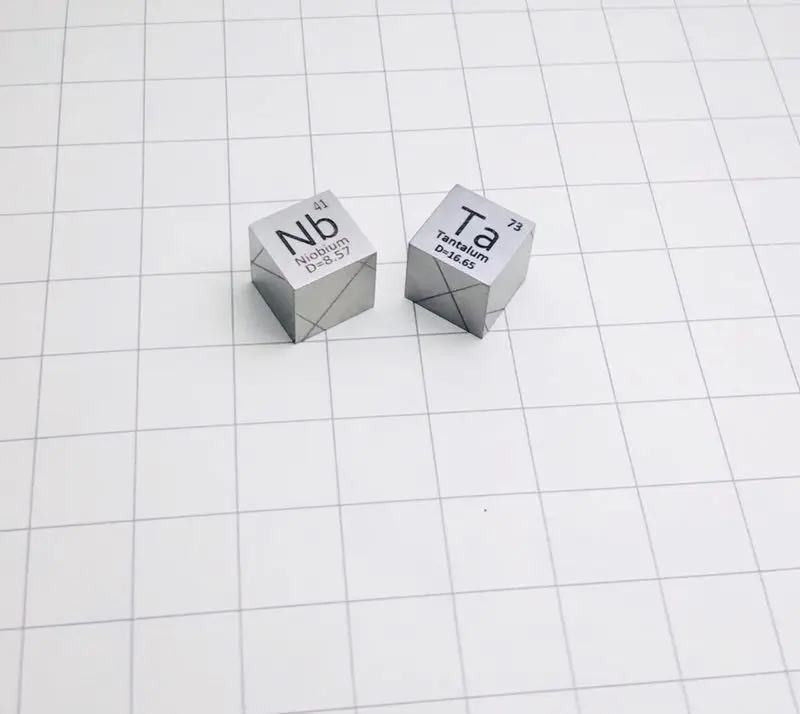 

High Purity 99.95% Tantalum/ Ta Nb Metal Element Periodic Table Cube 10mm