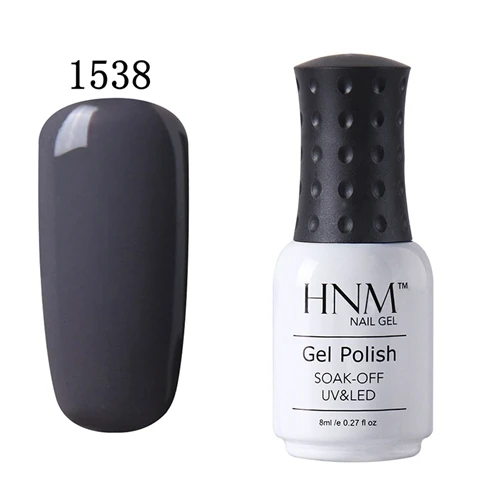 1538 HNM 8 мл гель кофейно-коричневый Сериз УФ гель лак для ногтей светодиодный гель замачиваемый полуперманентный Эмаль дизайн ногтей маникюр гель лак - Цвет: 1538