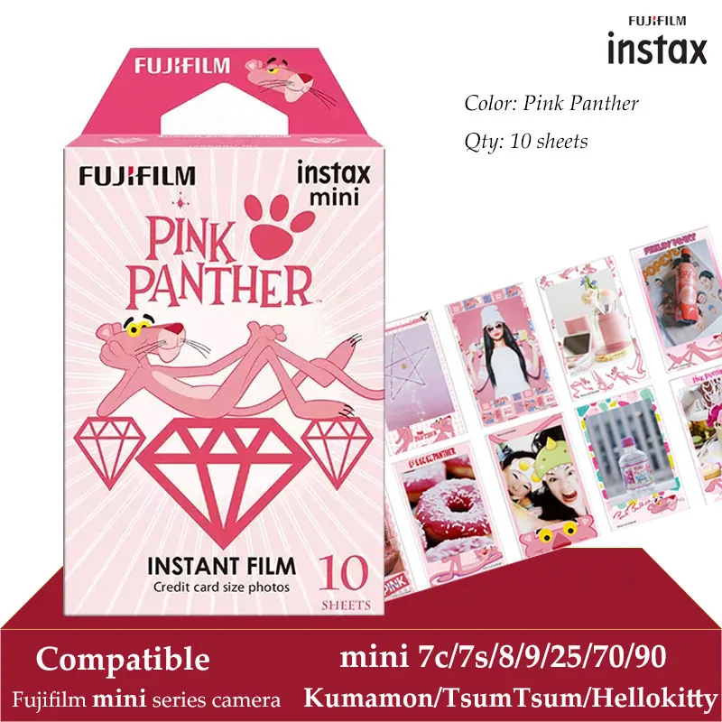Новинка пленка Fujifilm Instax Mini Розовая пантера 10 листов для 9 8 7s 70 90 25 мгновенный