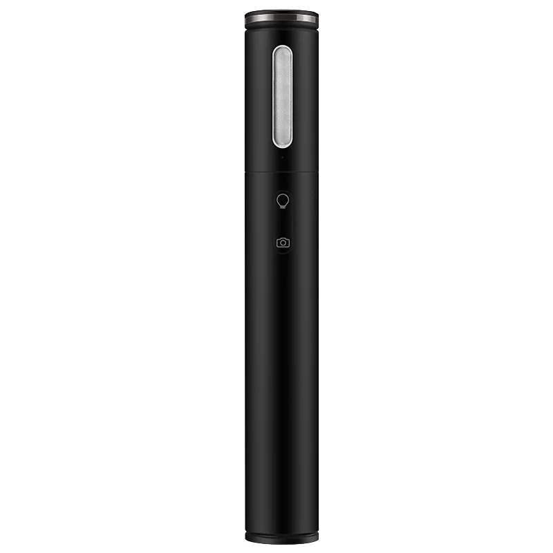 Black Huawei заполняющий светильник селфи-палка портативный светодиодный светильник Bluetooth вспышка-светильник и настольная лампа Беспроводной монопод для IOS/Android телефона - Цвет: Black