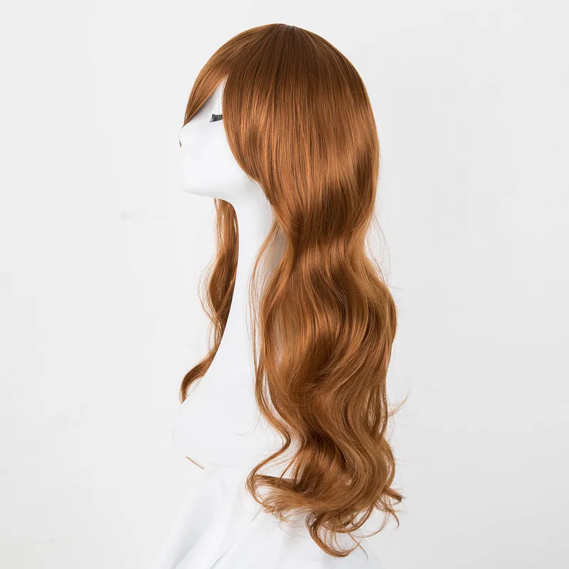 Парики Светлые желтые синтетические термостойкие с длинными вьющимися