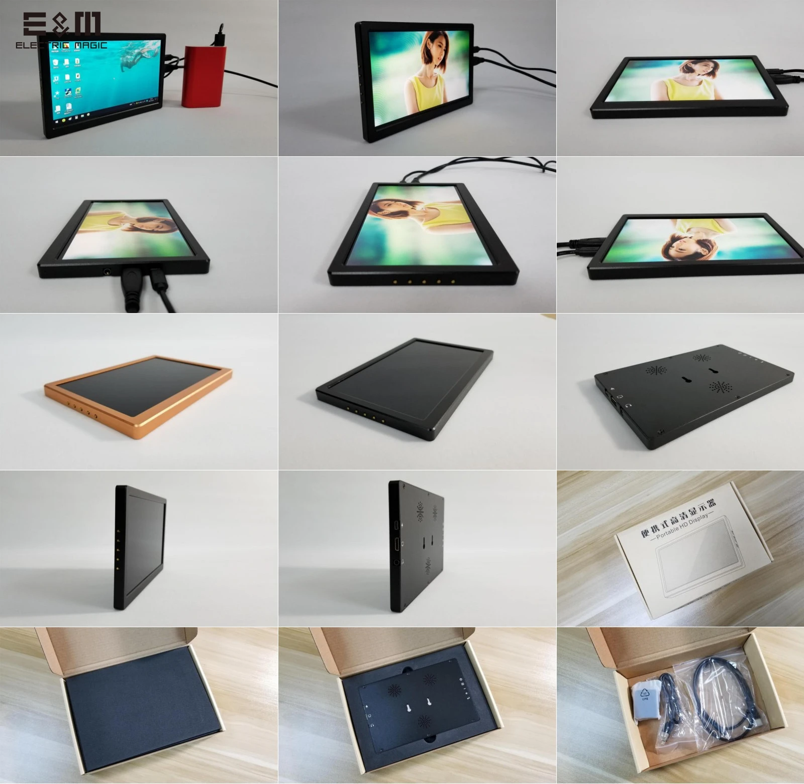 Портативный HD экран 7 дюймов 1024*600 IPS 5 в Raspberry Pi 3 нулевой модуль динамика сделай сам