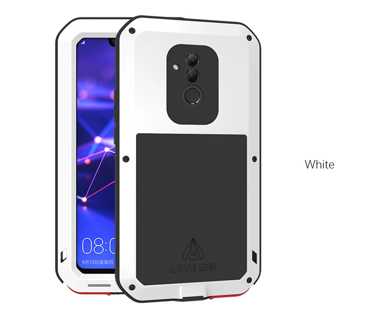 Love Mei Brand Case For Huawei Mate 20 Lite Metal Shockproof Phone Cover For Huawei Mate 20 Lite Full Body Armor Anti-Fall Shell