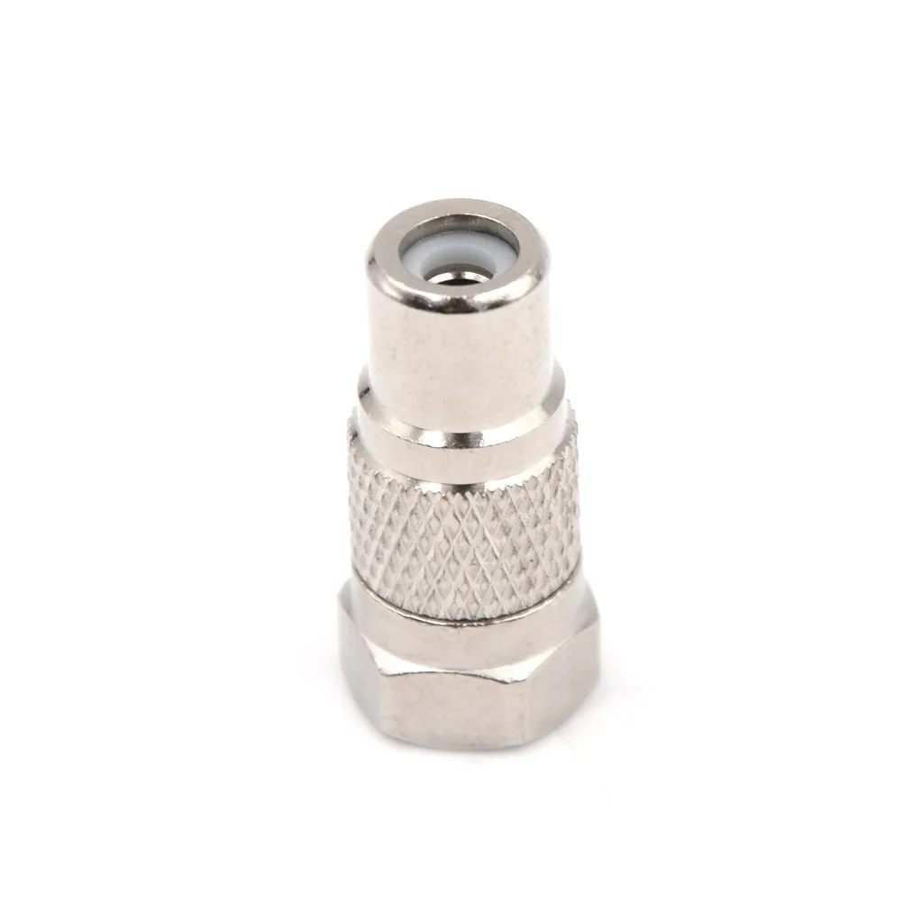 Новое поступление F штекер к RCA гнезду коаксиальный адаптер AV Разъем|plug adapter