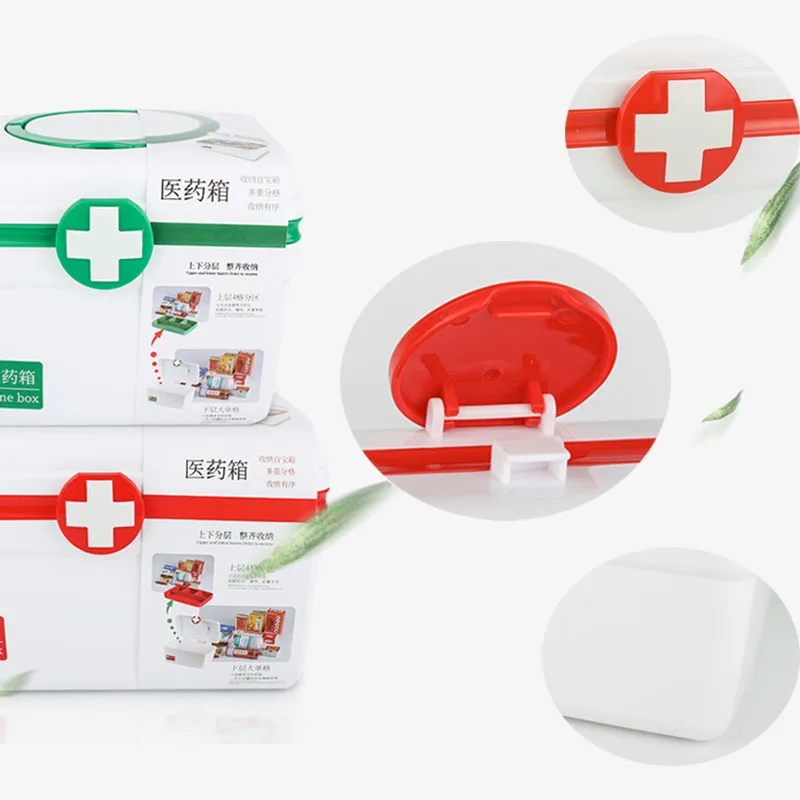 Boxi 1pc Family Medicine Box Organizer Case Baby First Aid Multi-layer Large Capacity Plastic Medical Storage boxes | Дом и сад