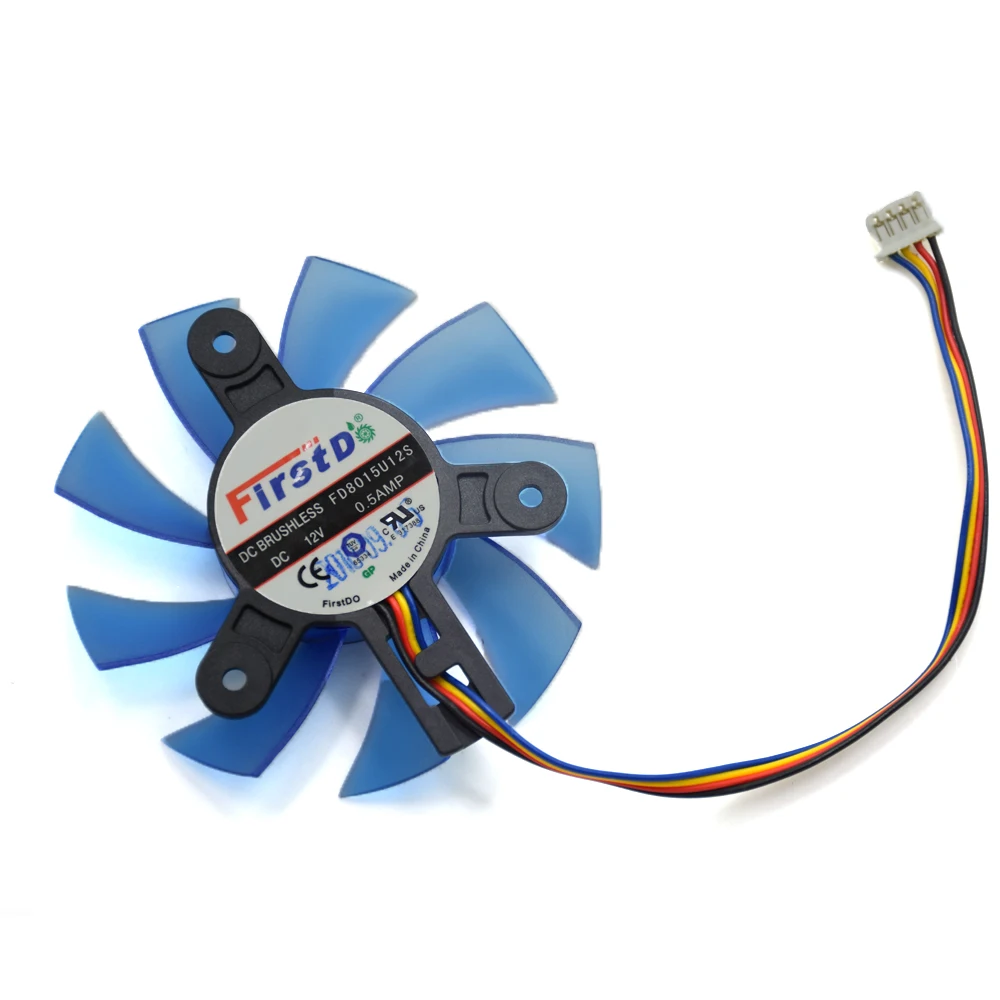 Оригинальный 75 мм FirstD FD8015U12S DC 12 V 0.5AMP 4 провода 4Pin вентилятор охлаждения для его