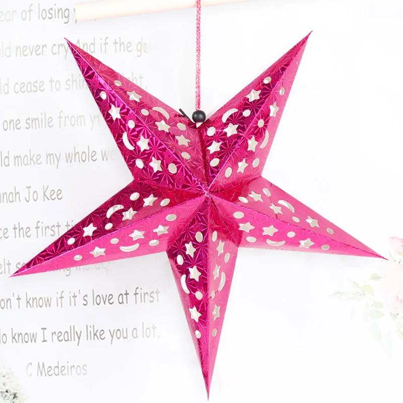 2017 new fashion Pentagram ornaments Christmas scene layout props shop opening wedding decoration Free Shipping | Дом и сад