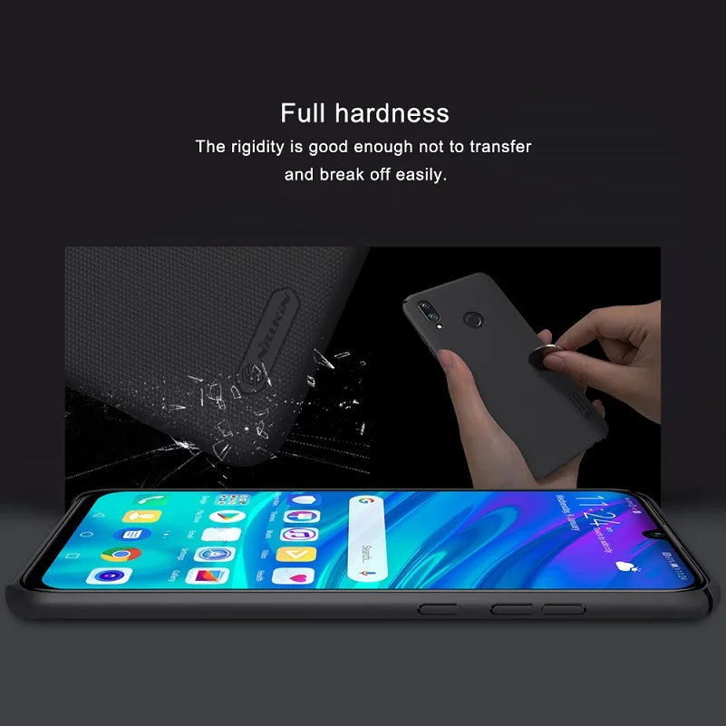 Для huawei p smart чехол 6,21 ''NILLKIN матовый ПК Жесткий Чехол на заднюю панель Подарочный держатель для телефона для huawei p smart чехол