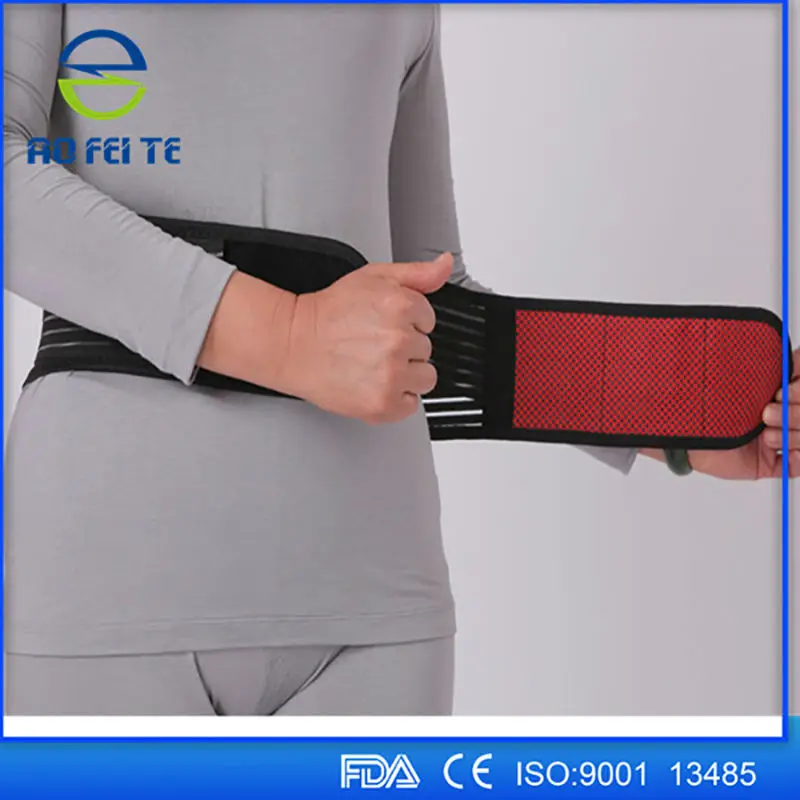 

Tourmaline Belt Back Support Belt Back Massage Lumbar Support Brace Tourmaline Products for Women Men Back Massager Black Y011