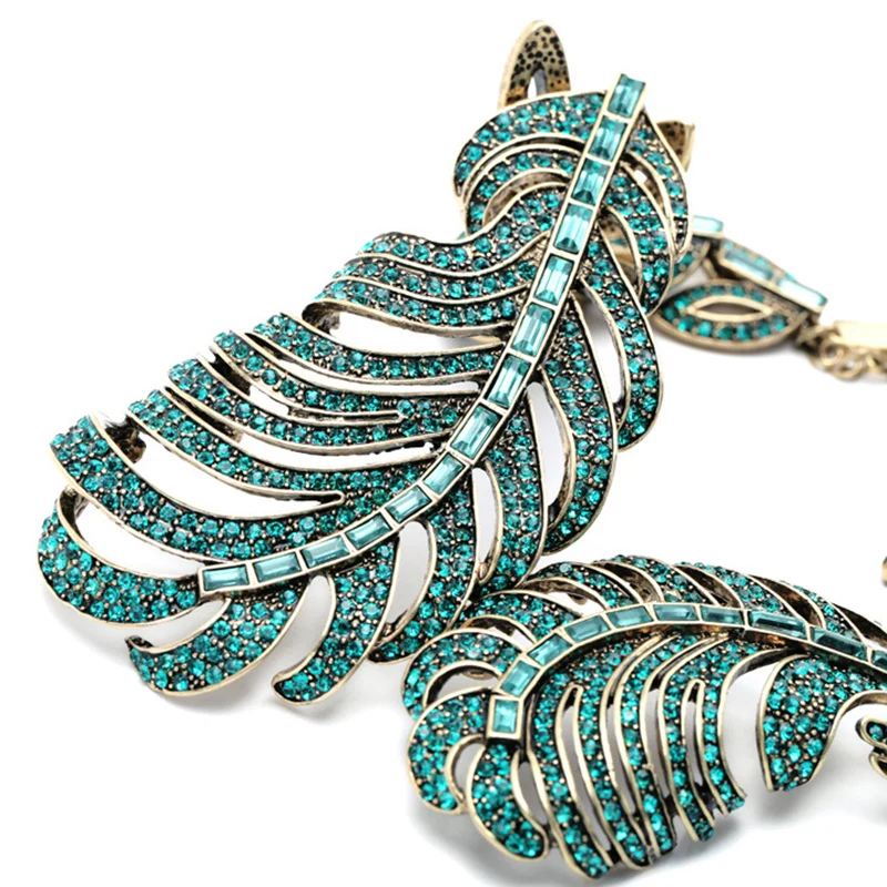 Ожерелье нагрудник в форме пера|torque necklace|necklace necklacecollar necklace |