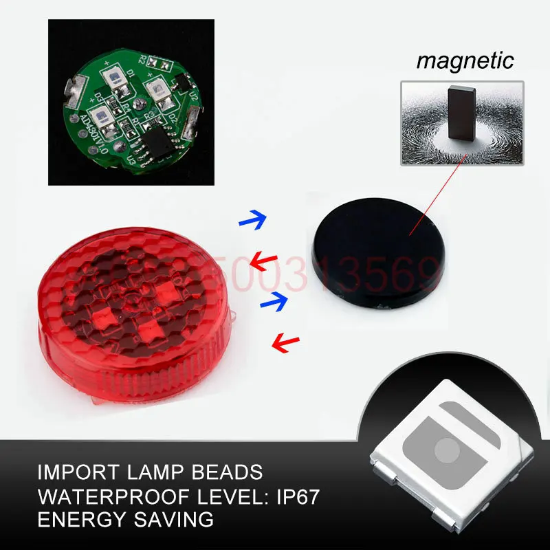 4 кратный беспроводной красный светодиодный сигнальный индикатор для двери