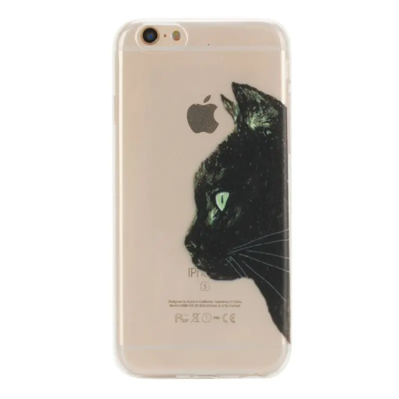 For iPhone 6 6S Cases Cover Silicon Ultra Thin TPU Back Gel Bag Apple iPhone6 S Tiger Cat Dolphin Panda Mobile Coque Etui |
