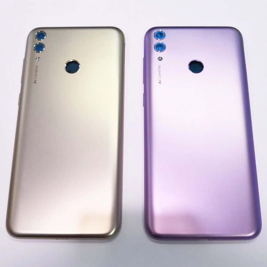 100% Оригинальный корпус для Huawei Honor 8C Батарейная дверь пластиковая задняя крышка