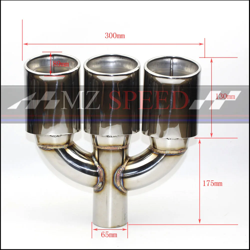 car silenciador de Acero Inoxidable punta del escape tubo Silenciador la cola For Honda Volkswagen Golf | Автомобили и мотоциклы