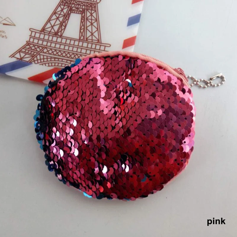 1 Pcs Women Lady Girl Wallet Purse Bag Sequin Zipper Fashion For Money Coin Keys Cards BS88 | Багаж и сумки