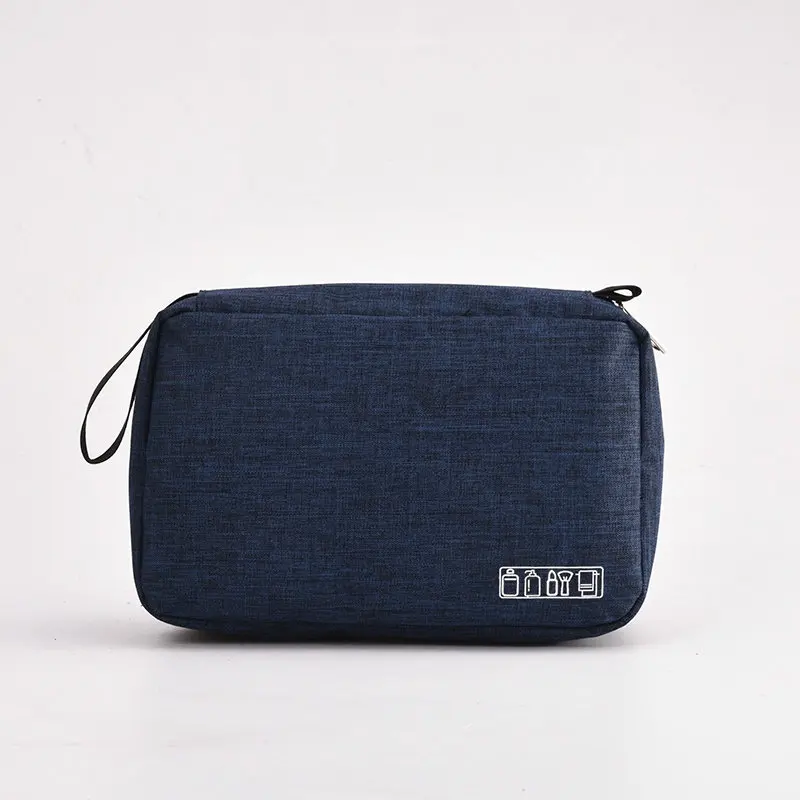 Hanging Travel Toiletry Bag for Men and Women Makeup Bag Cosmetic Beautician Folding Bag Bathroom and Shower Organizer toilettas - Color: DarkBlue