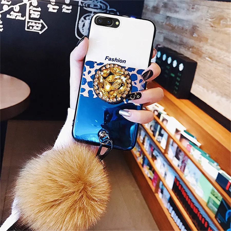 Для iphone 8 7 plus 6 s 6s Блестящий плюшевый ремешок со стразами для XS Max XR X роскошный