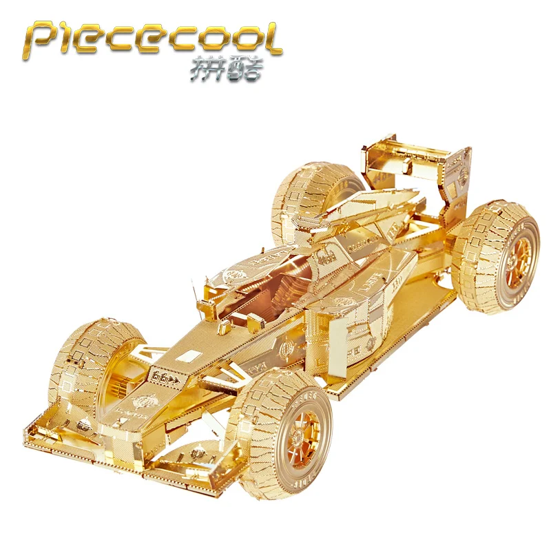PIECECOOL гоночный автомобиль P052-G/S 3D металлическая модель сборки головоломка DIY