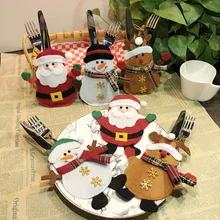 3 шт. рождественские украшения для дома Снеговик Санта столовые